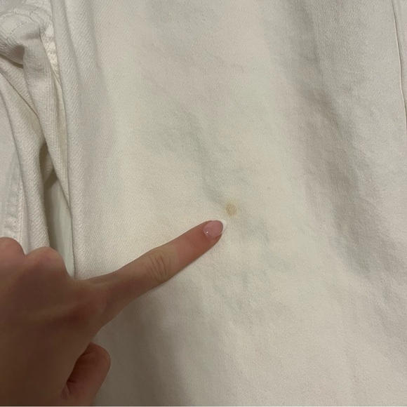 Free People High Rise Straight Flare Jeans White - Picture 10 of 12